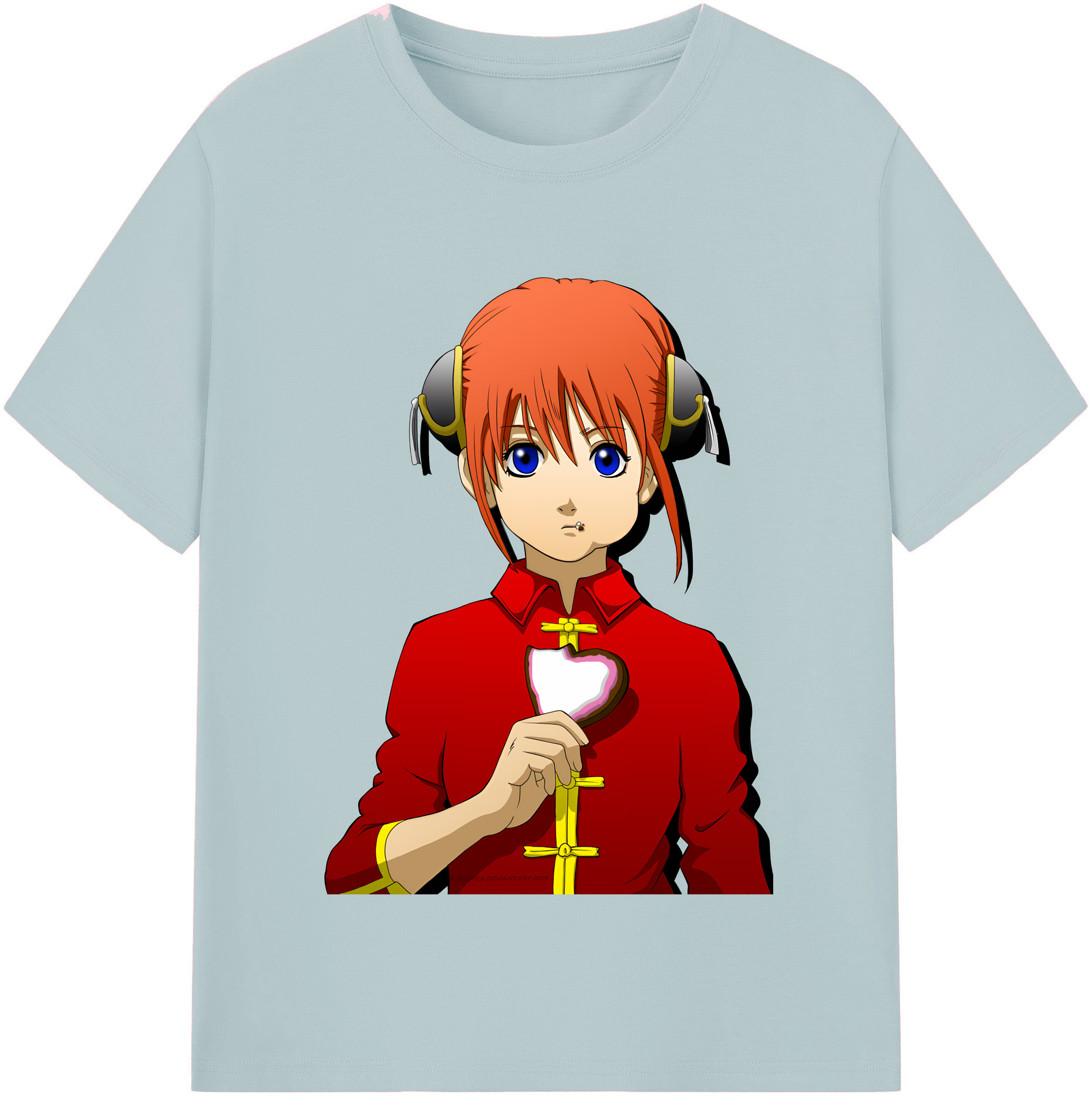 （画像用） ぎんたま 坂田銀時（さかたぎんとき） 神楽 志村新八（しむら しんぱち） GINTAMA Sakata Gintoki Kagura Shimura Shinpachi 綿100％半袖Tシャツ（フロントプリント）